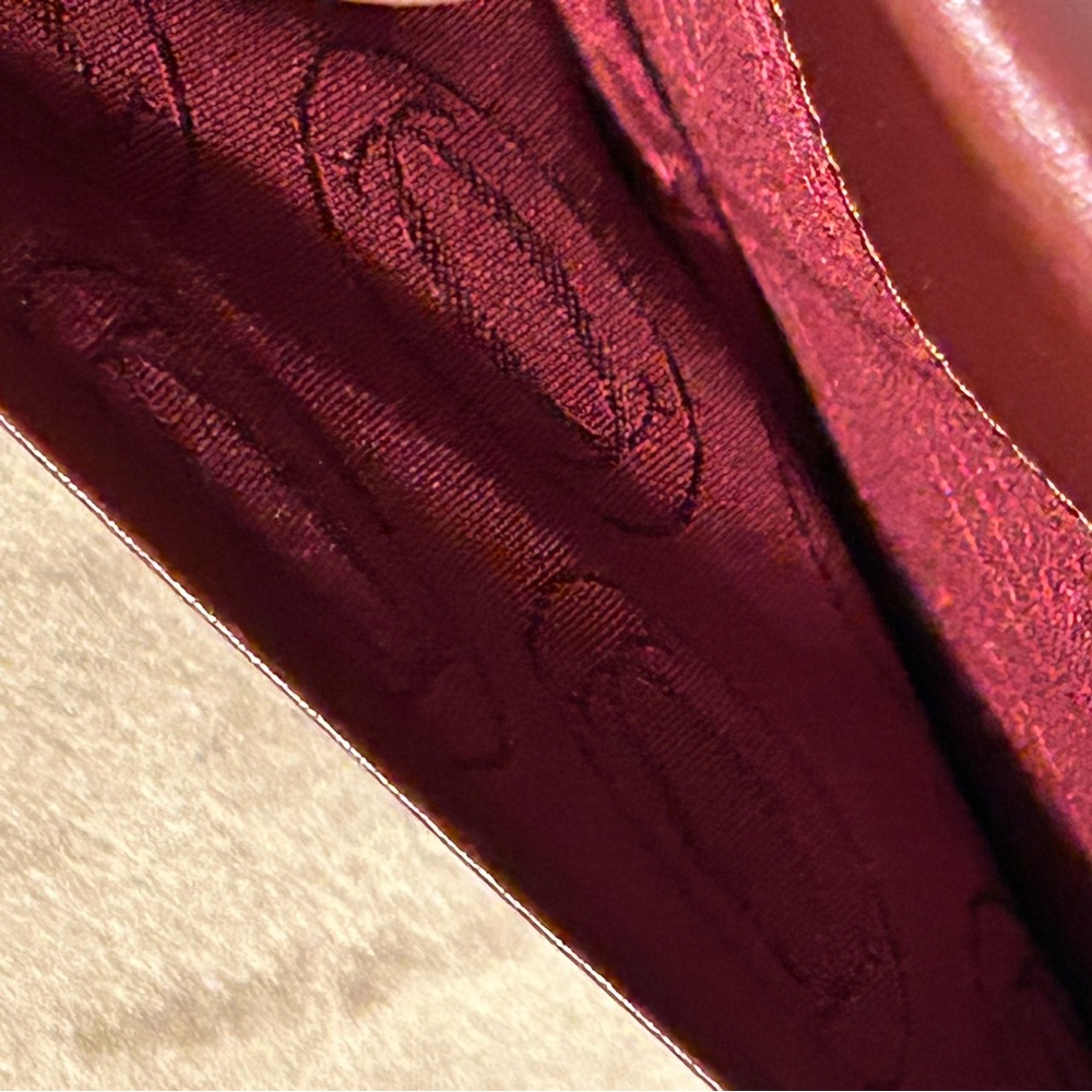 Cartier Bordeaux Leather Bifold Long Wallet - Amazing Condition! - Picture 6 of 8